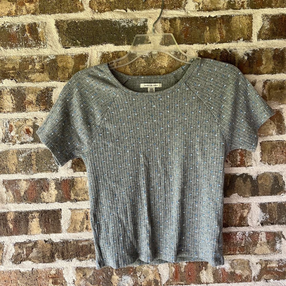 American Eagle Floral Tee